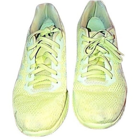ASICS =T888N-KENUN WOMENS YELLOW MESH ATHLETIC RUNNING SNEAKER SHOES SIZE 9 - Picture 3 of 7